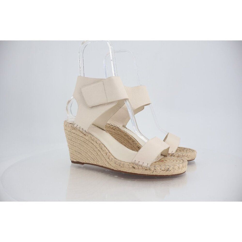 Vince Camuto Levista Wedge Sandal Size 10 Wide Leather Espadrille Ankle Strap